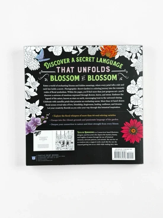 Disney Nightmare Before Christmas Glow Coloring Book + Floriographic Garden Set - Picture 3 of 14